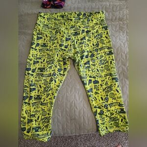 Zumba world tour lime and navy capri xl